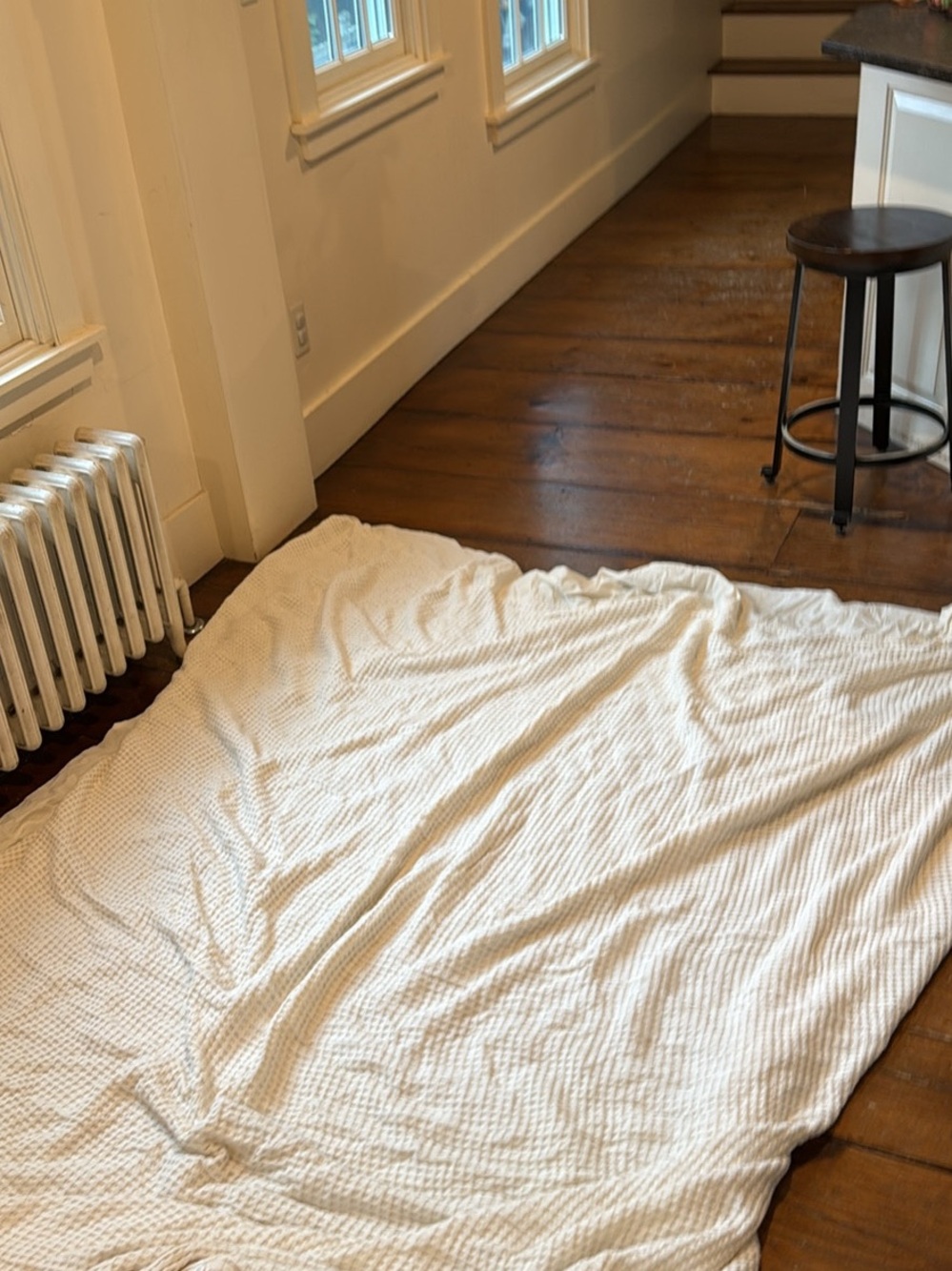 Parachute White Waffle Duvet Cover 90x92”